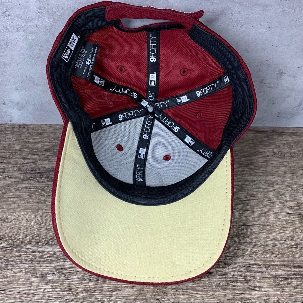Florida State Seminoles FSU Hat Adjustable Baseball~Burgundy/Gold New Era 9forty - Picture 5 of 6